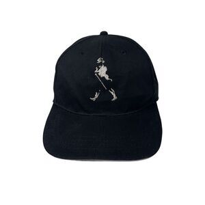 Johnnie Walker Black Promo Hat Cap Black Embroidered Adjustable